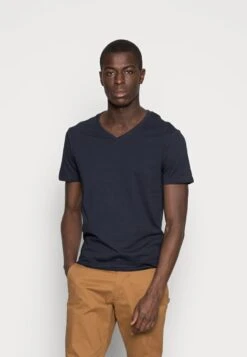 Pier One 5 PACK - T-Shirt Basic - White/blue/black -Pier One 4a34d78ca51f42698346376dd60fb2d7