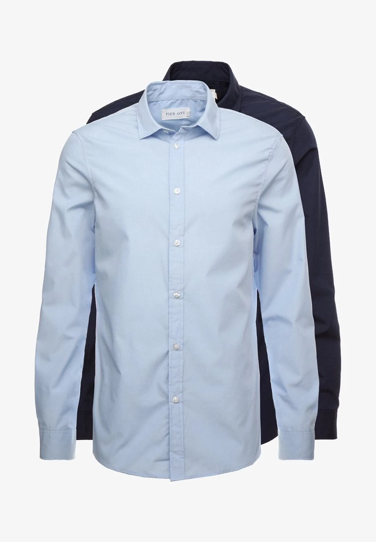 Pier One 2 PACK - Businesshemd - Light Blue/dark Blue 6 Pier One 2 PACK - Businesshemd - Light Blue/dark Blue – Bild 6