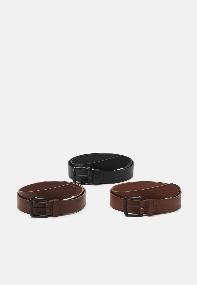 Pier One 3 PACK UNISEX - Gürtel - Black/brown /cognac 1 Pier One 3 PACK UNISEX - Gürtel - Black/brown /cognac