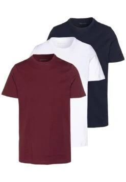 Pier One 3 PACK - T-Shirt Basic - White/dark Blue/red -Pier One b22996cf8ea74e22b29cab897962d0ba 1