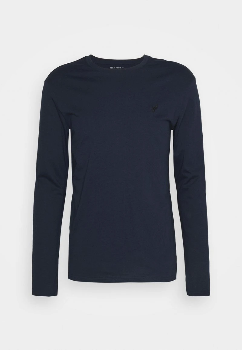 Pier One UNISEX 3 PACK - Langarmshirt - Black/dark Blue/stone 2 Pier One UNISEX 3 PACK - Langarmshirt - Black/dark Blue/stone – Bild 2