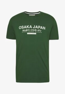 Pier One OSAKA TEE - T-Shirt Print - Green -Pier One f9ffb5961b9649b2add9c0a95b3f22fd